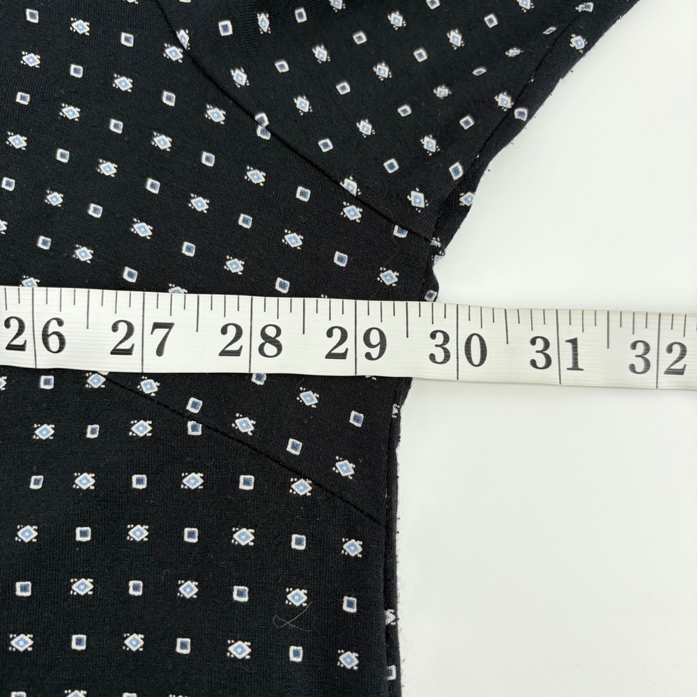 J. Jill Wearever Black Geometric Diamond Print 3/4 Sleeve Boat Neck Top 4X Plus‎ - Picture 6 of 7